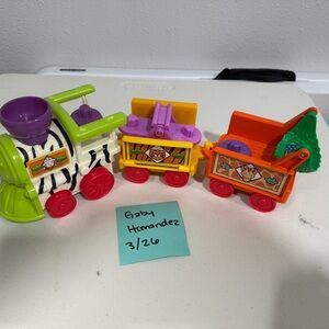 Colorful Animal Train Toy Set